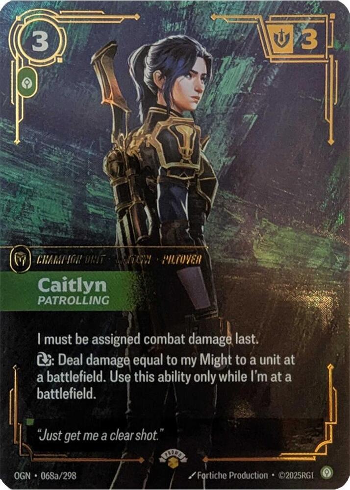 Caitlyn, Patrolling — Riftbound Promotional Cards