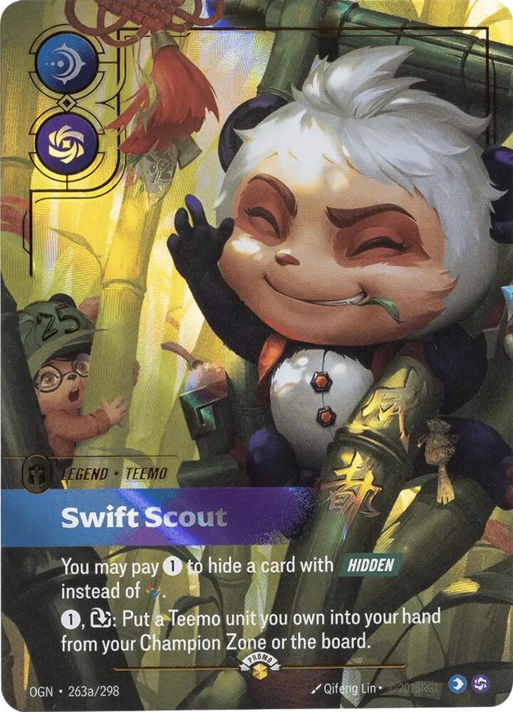 Teemo, Swift Scout (Alternate Art) — Riftbound Promotional Cards