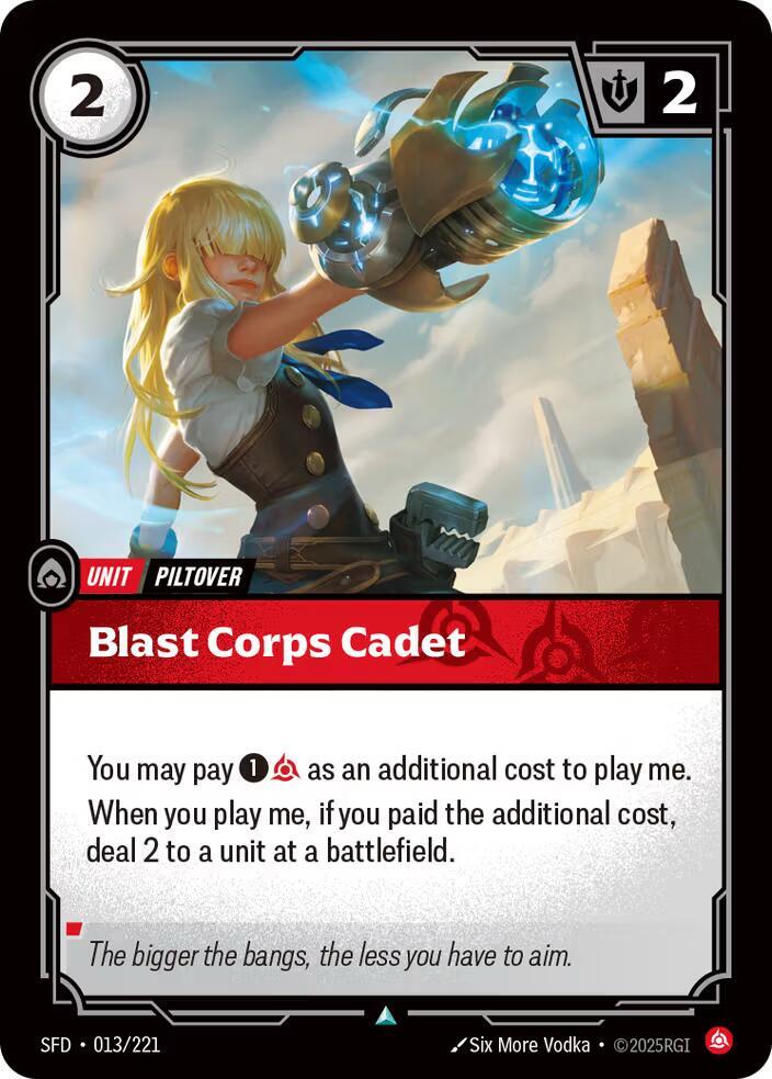 Blast Corps Cadet — Spiritforged