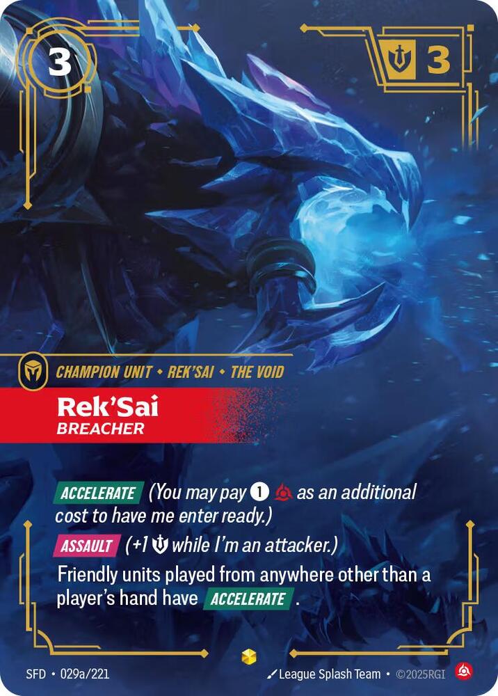 Rek'Sai, Breacher (Alternate Art) — Spiritforged