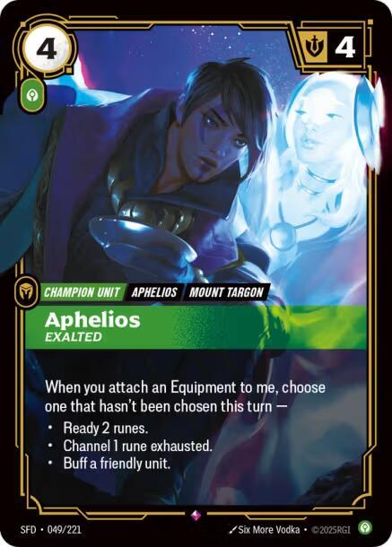 Aphelios, Exalted — Spiritforged