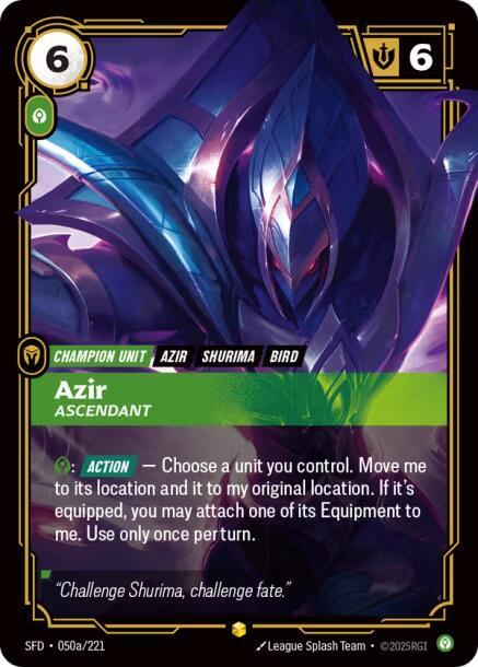 Azir, Ascendant (Alternate Art) — Spiritforged