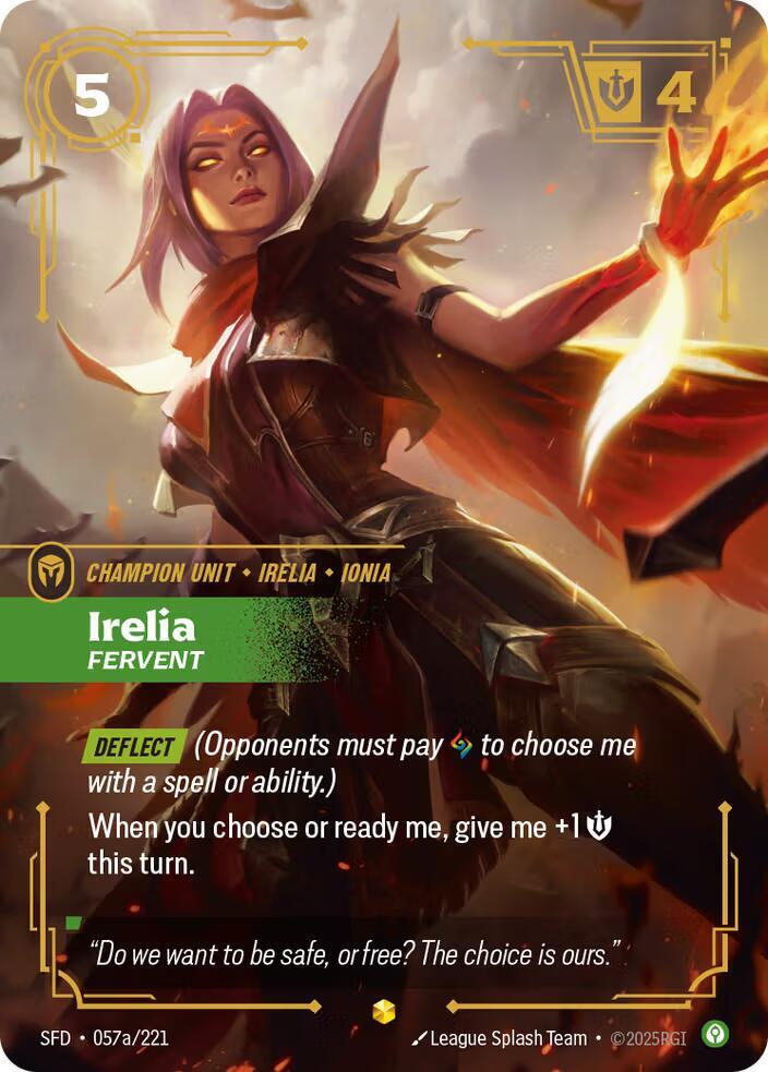 Irelia, Fervent (Alternate Art) — Spiritforged