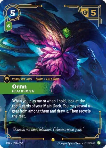 Ornn, Blacksmith (Alternate Art) — Spiritforged