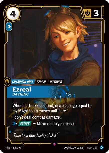 Ezreal, Dashing — Spiritforged
