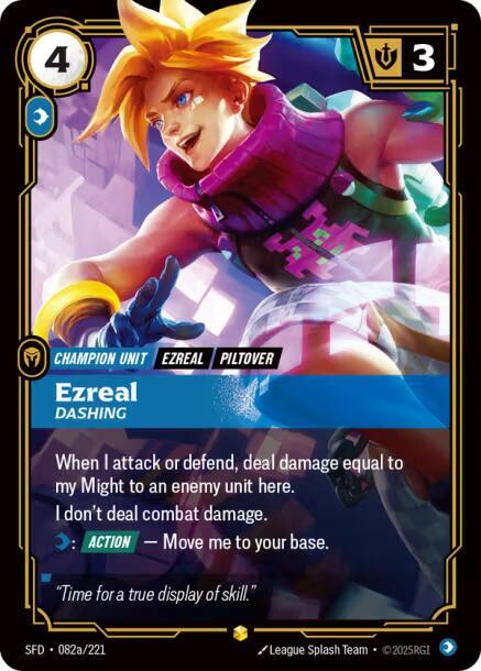 Ezreal, Dashing (Alternate Art) — Spiritforged