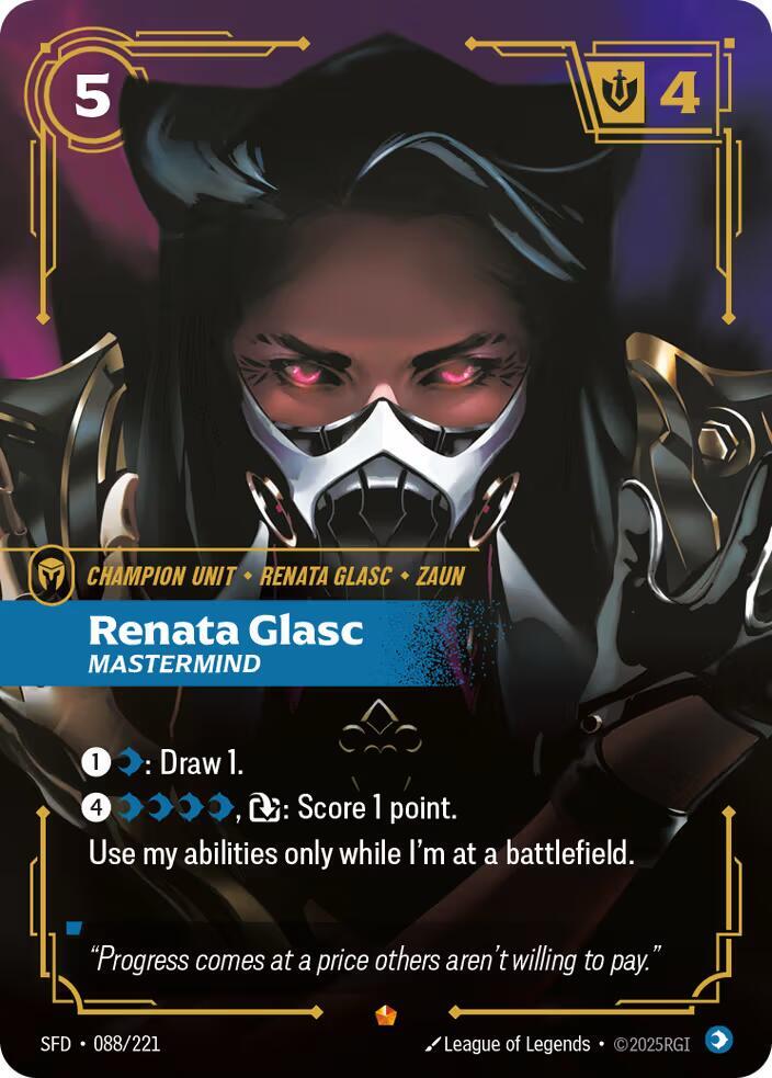 Renata Glasc, Mastermind — Spiritforged