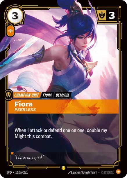 Fiora, Peerless (Alternate Art) — Spiritforged