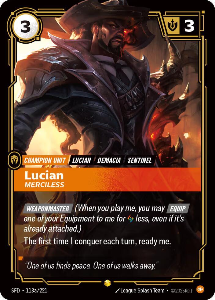 Lucian, Merciless (Alternate Art) — Spiritforged