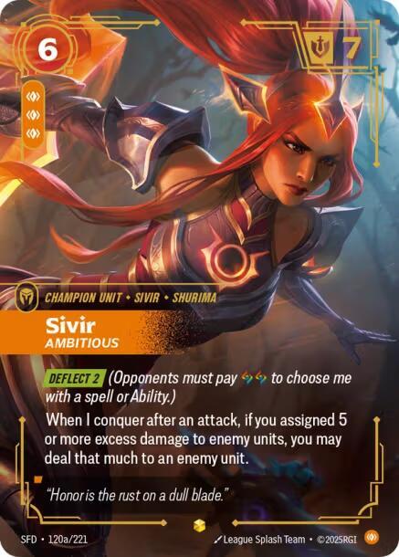 Sivir, Ambitious (Alternate Art) — Spiritforged