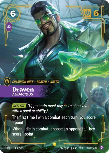Draven, Audacious (Alternate Art) — Spiritforged