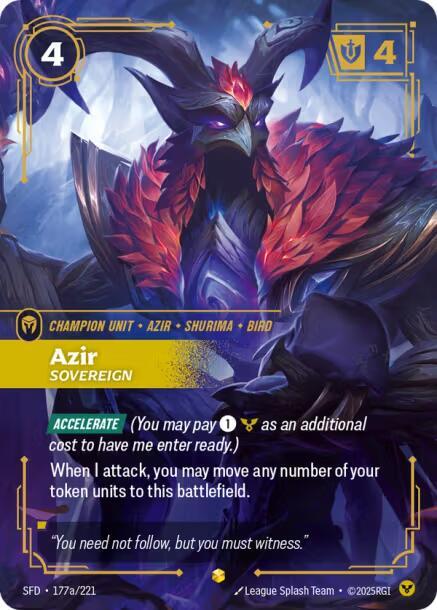 Azir, Sovereign (Alternate Art) — Spiritforged