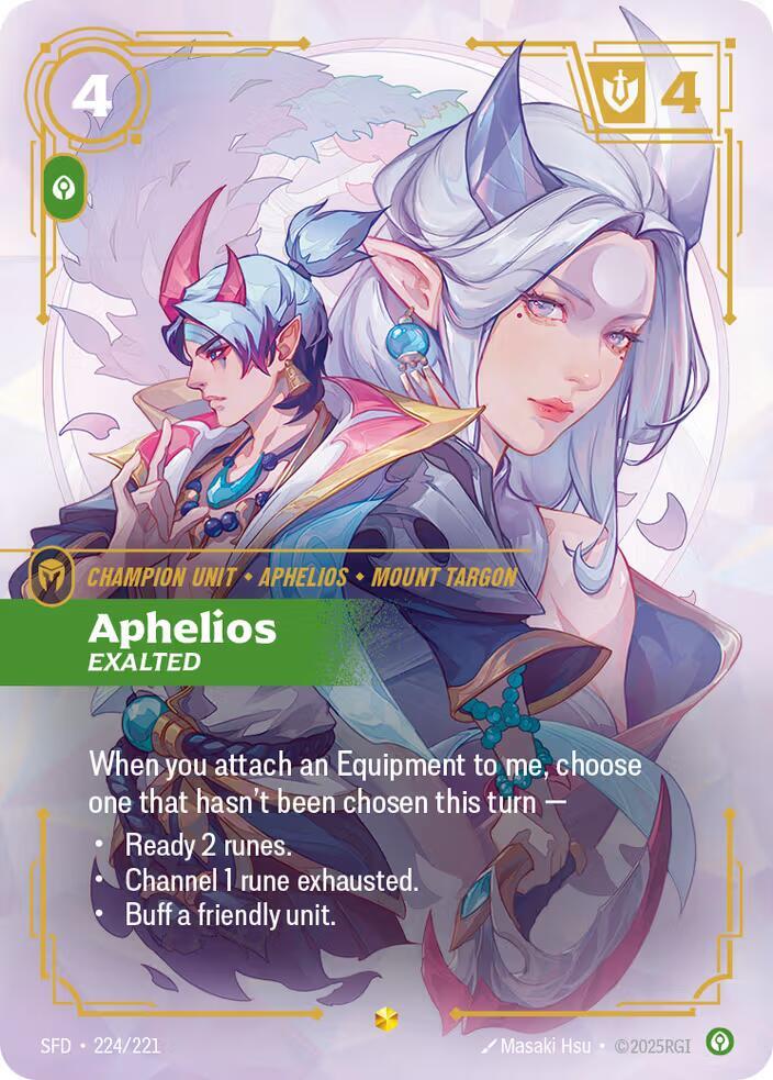 Aphelios, Exalted (Overnumbered) — Spiritforged
