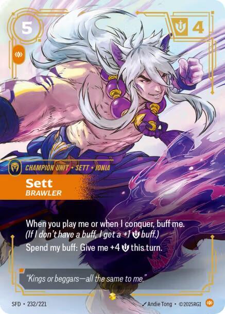 Sett, Brawler (Overnumbered) — Spiritforged
