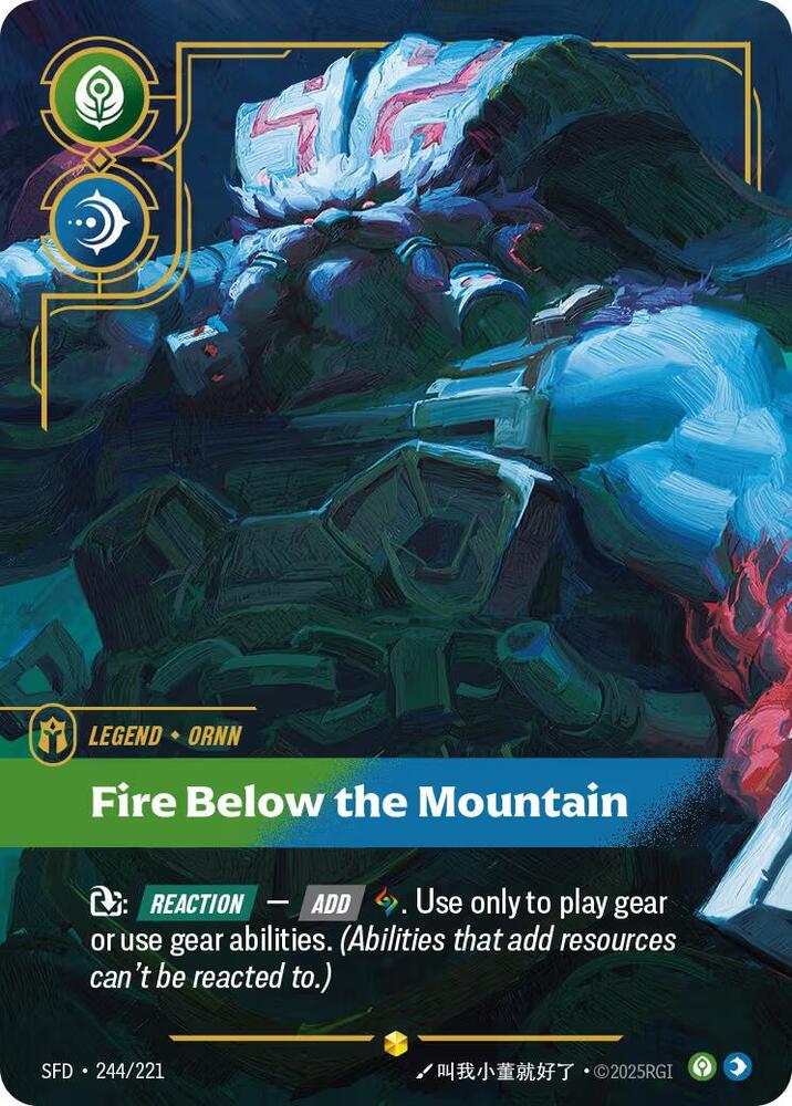 Ornn, Fire Below the Mountain (Overnumbered) — Spiritforged