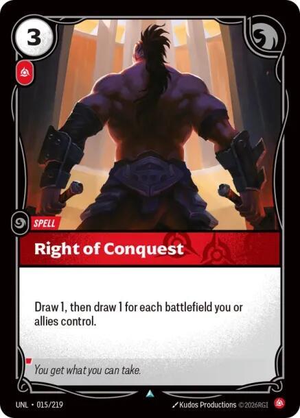 Right of Conquest — Unleashed