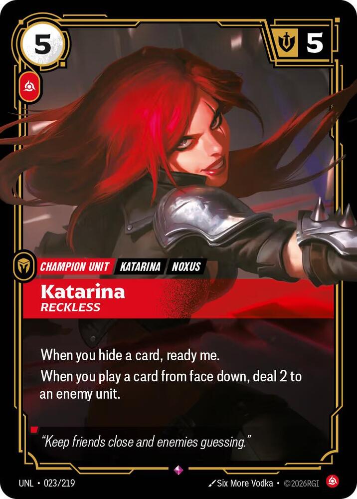 Katarina, Reckless — Unleashed