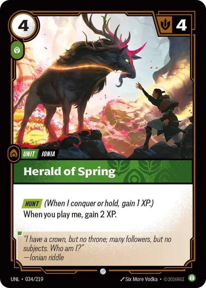 Herald of Spring — Unleashed