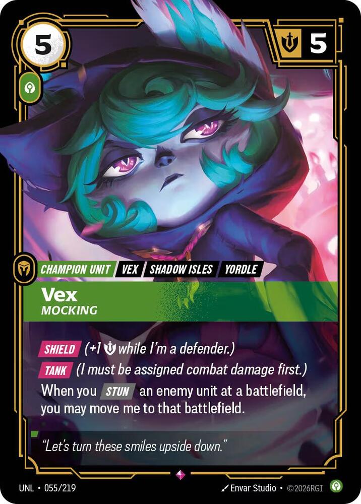 Vex, Mocking — Unleashed
