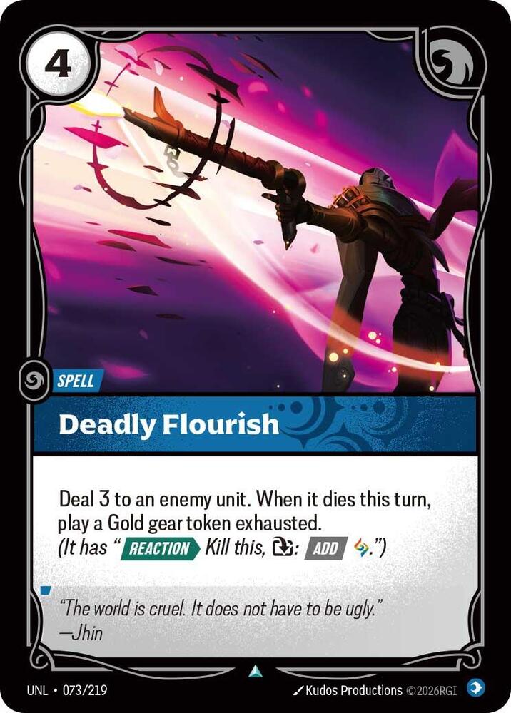 Deadly Flourish — Unleashed