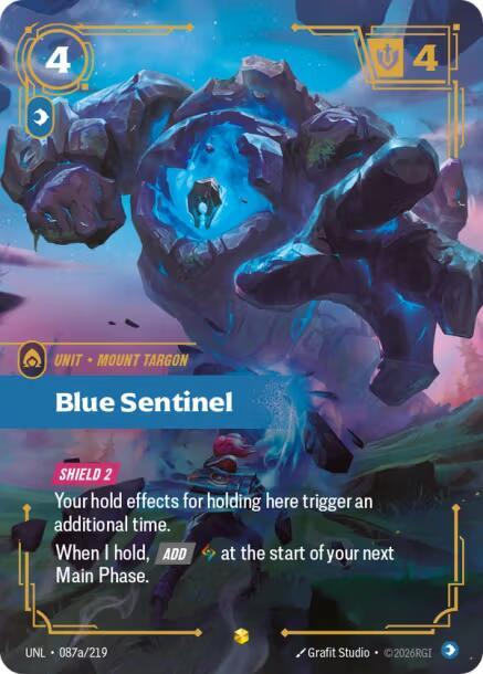 Blue Sentinel (Alternate Art) — Unleashed