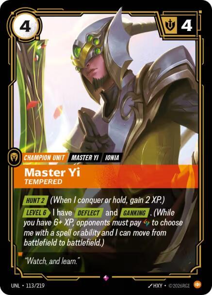 Master Yi, Tempered — Unleashed