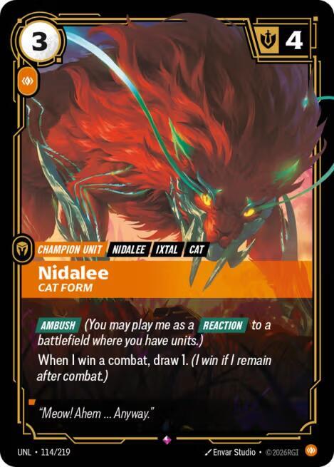 Nidalee, Cat Form — Unleashed