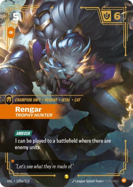 Rengar, Trophy Hunter (Alternate Art) — Unleashed