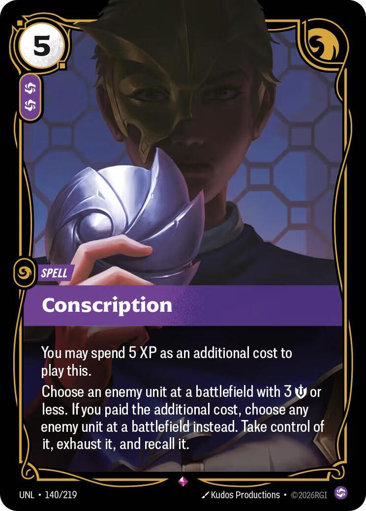 Conscription — Unleashed