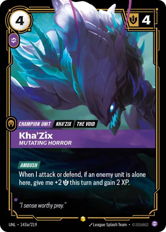 Kha'Zix, Mutating Horror (Alternate Art) — Unleashed