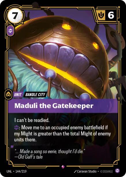 Maduli the Gatekeeper — Unleashed