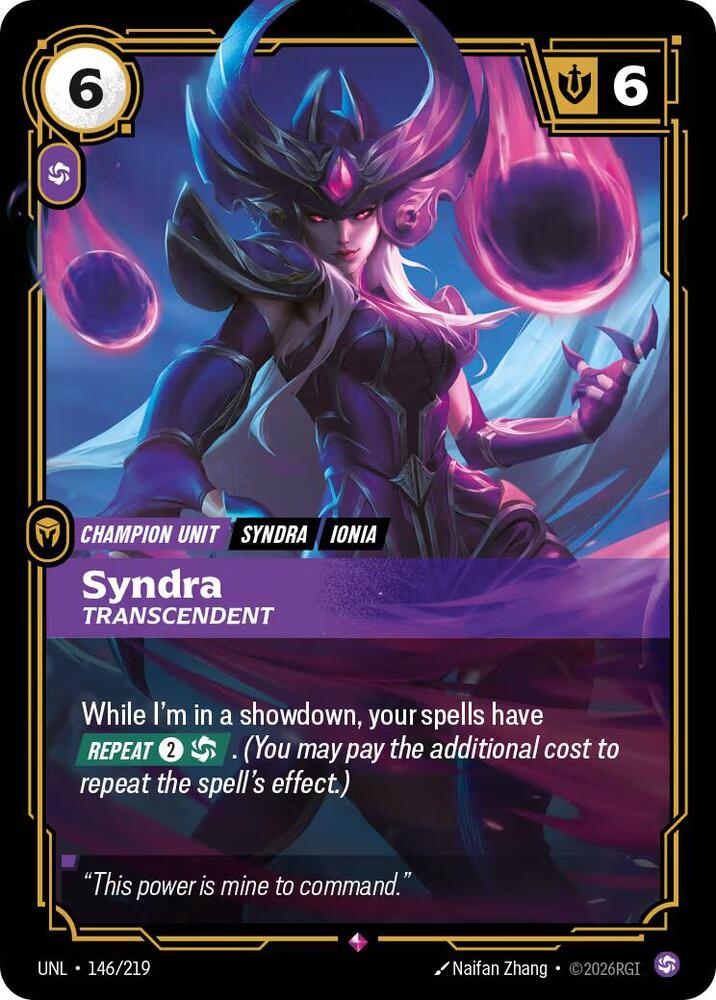 Syndra, Transcendent — Unleashed