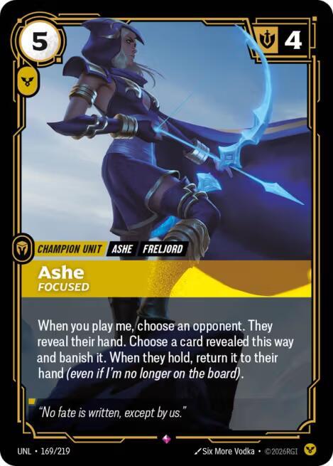 Ashe, Focused — Unleashed