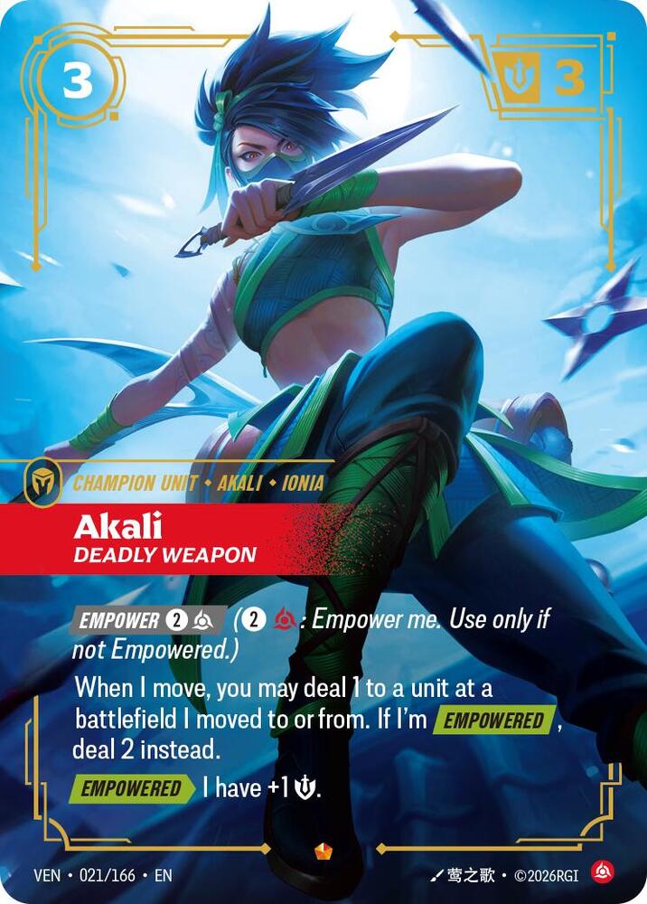 Akali, Deadly Weapon — Vendetta