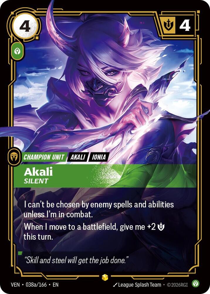Akali, Silent (Alternate Art) — Vendetta
