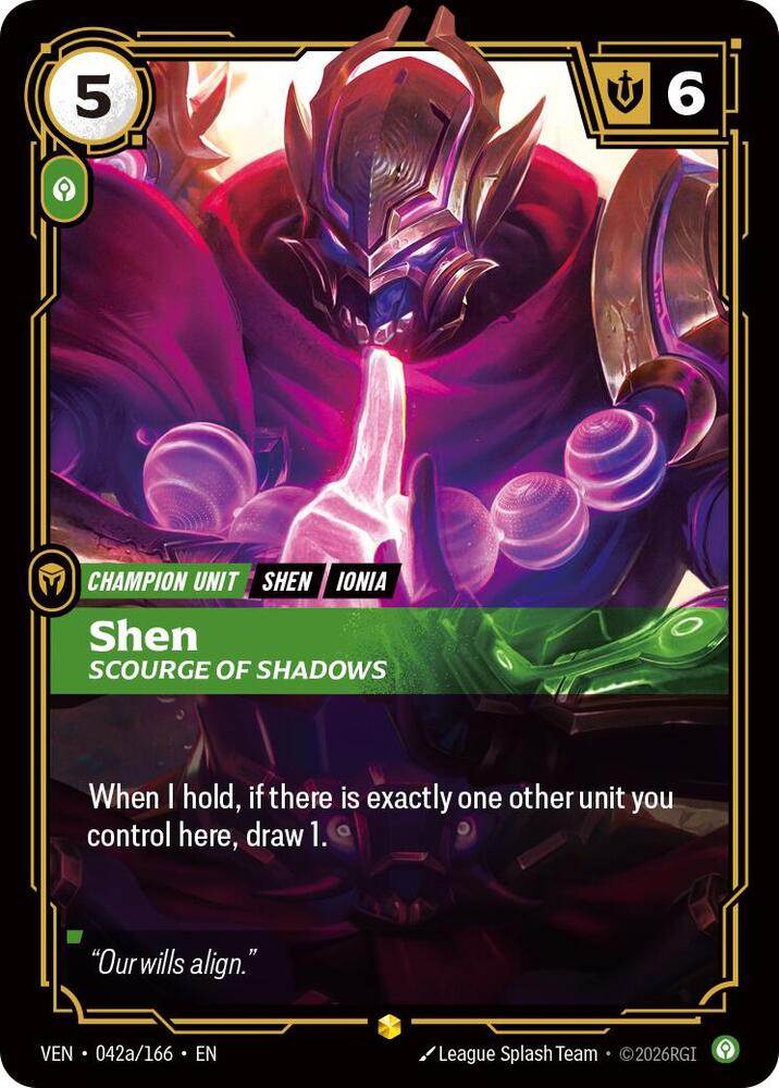 Shen, Scourge of Shadows (Alternate Art) — Vendetta