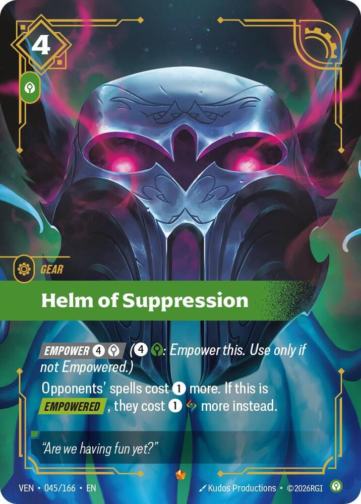 Helm of Suppression — Vendetta