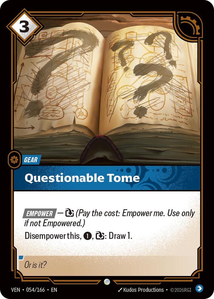 Questionable Tome — Vendetta