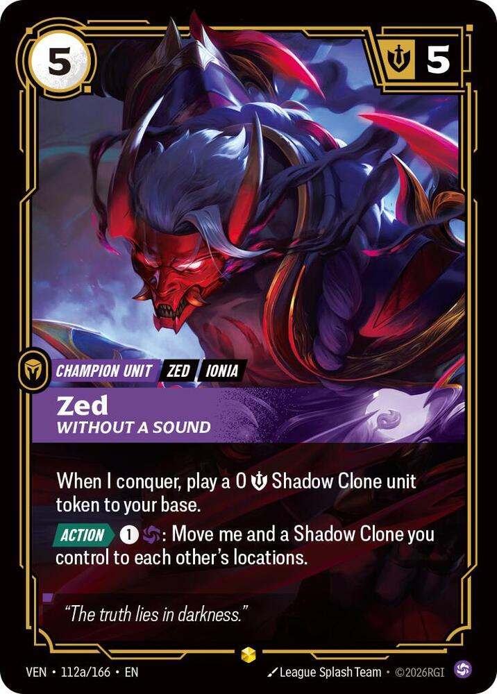 Zed, Without a Sound (Alternate Art) — Vendetta