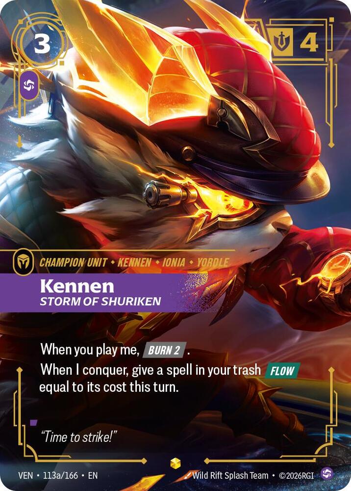 Kennen, Storm of Shuriken (Alternate Art) — Vendetta
