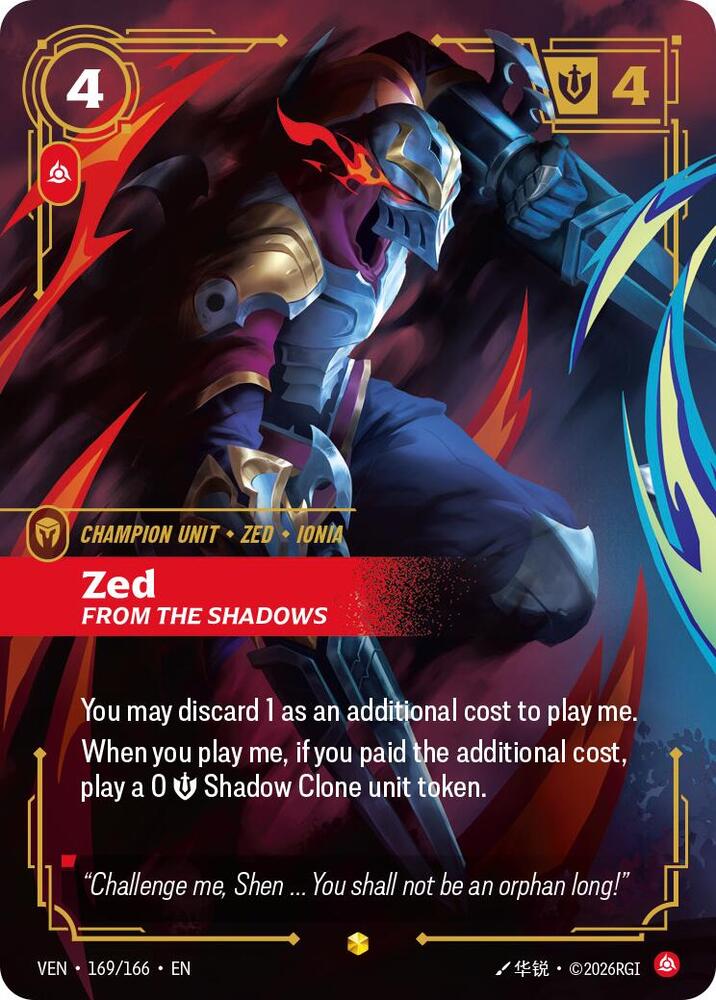Zed, From the Shadows (Overnumbered) — Vendetta