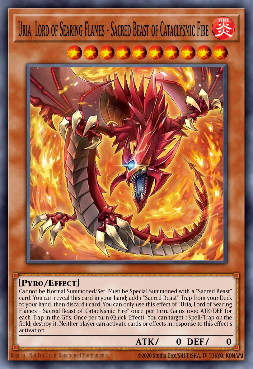 Uria, Lord of Searing Flames - Sacred Beast of Cataclysmic Fire (CORI 005)
